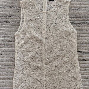 Generation Love Henrietta Sequin Lace Top White